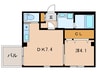 ＧＥＮＫＩ　ハウス 1DKの間取り
