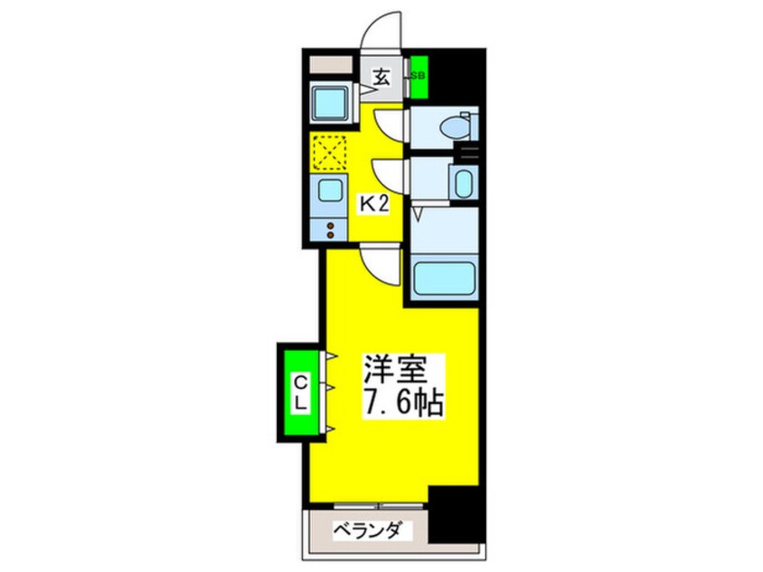 間取図 Ｌｕｘｅ玉造Ⅱ