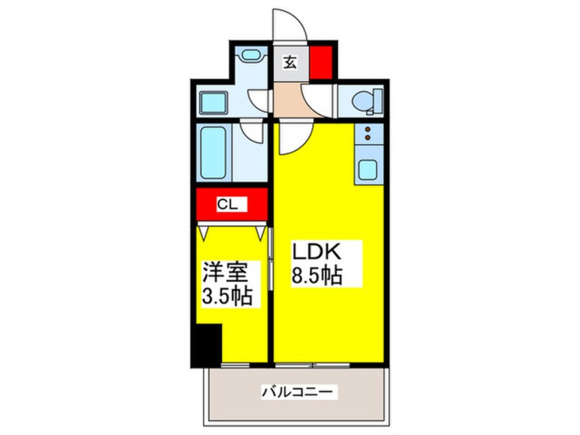 間取図 仮)東野田マンション