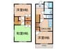 第１三幸荘 3DKの間取り