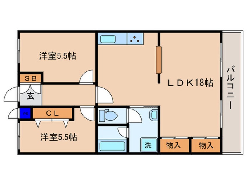 間取図 サンハイツ南志賀