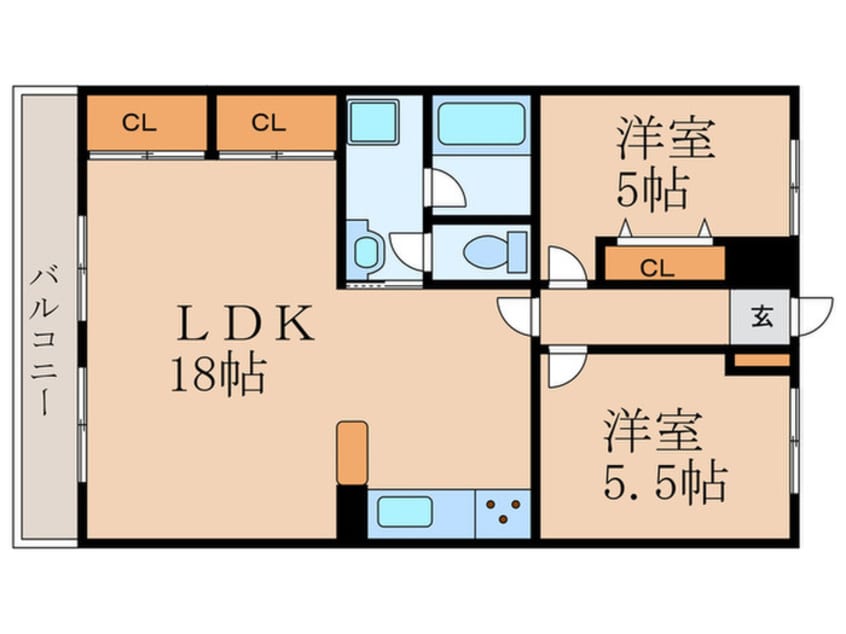 間取図 サンハイツ南志賀