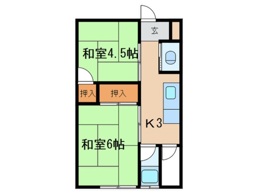 間取図 森川文化B棟