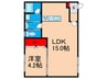 Luxe本町 1LDKの間取り