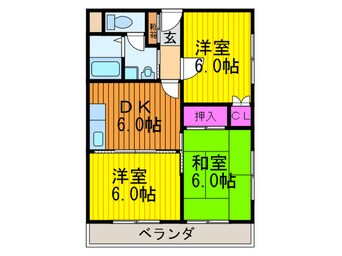 間取図 ｻﾝｸﾚｾ-ﾙ