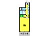 フィレンツェ船場南 1Kの間取り