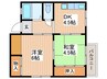 鴻和ハイツ 2DKの間取り