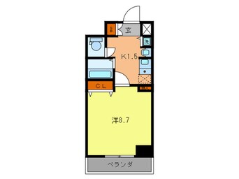 間取図 ロイヤルヒル神戸三ノ宮(407)