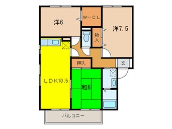 間取図 ガ－デンビュ－北在家