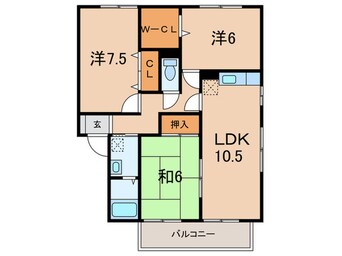 間取図 ガ－デンビュ－北在家