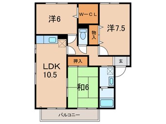 間取図 ガ－デンビュ－北在家