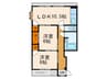 小曽根マンション 2LDKの間取り