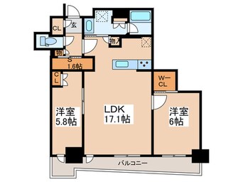 間取図 大阪ひびきの街ｻﾞ・ｻﾝｸﾀｽﾀﾜｰ