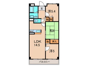 間取図 グリ－ンエクセル稲野