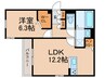 クラシスト諏訪 1LDKの間取り