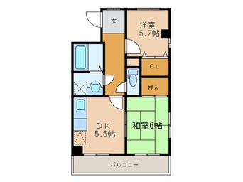 間取図 クレスト羽坂