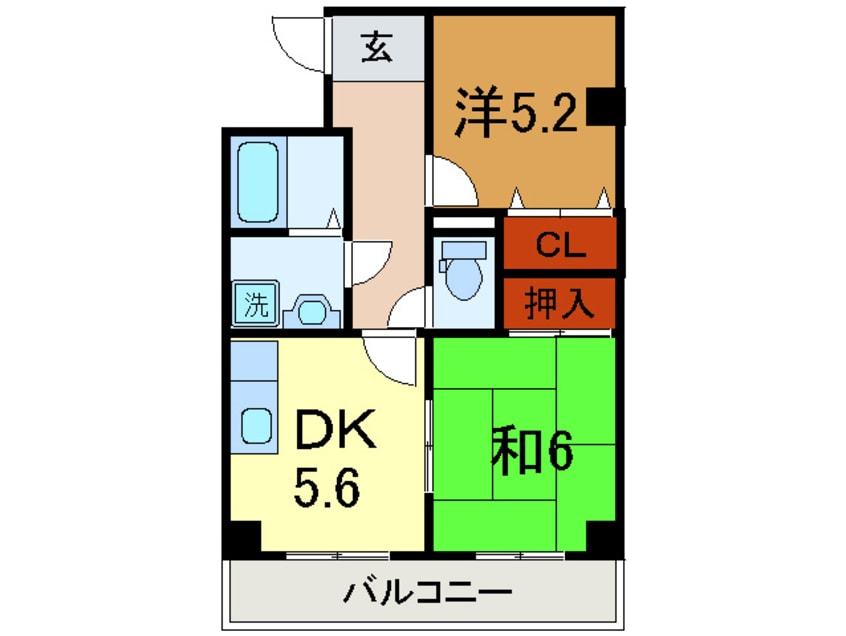 間取図 クレスト羽坂