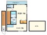 レグルス新明 1DKの間取り
