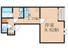 bleggeroFUSHIMI 1Kの間取り
