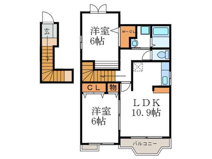 間取り図 シャンドフル－ルかも川