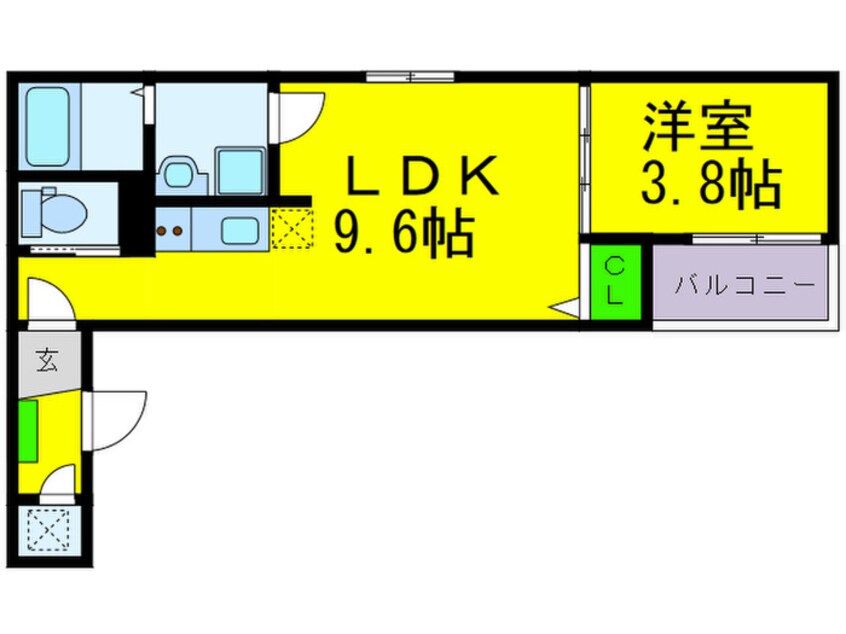 間取図 F asecia scelto