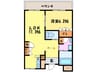 グランデ上牧 1LDKの間取り