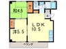 プラシ－ドウエスト 2LDKの間取り