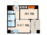 Ｇｌｕｃｋ芥川 1DKの間取り