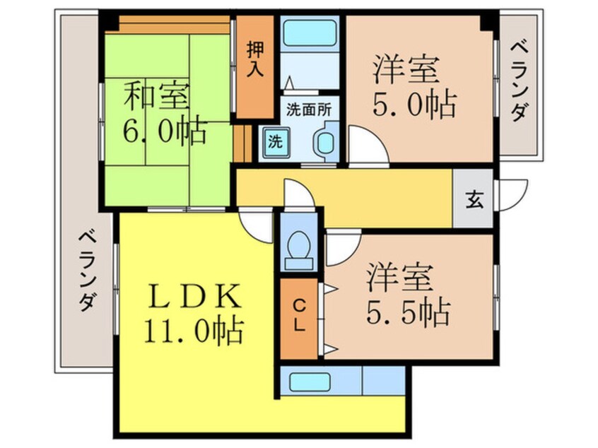 間取図 ミュ－ズコ－ト