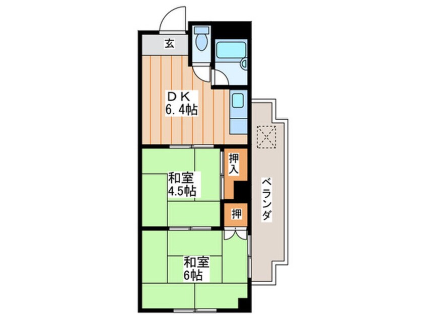 間取図 梅ヶ丘ハイツ