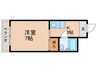 ルミエール白梅 1Kの間取り