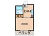中野パーソナルマンション 1DKの間取り