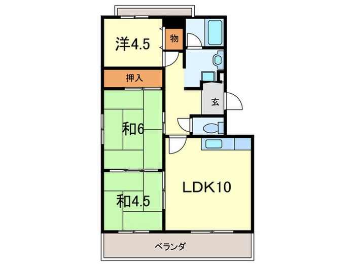 間取り図 グリ－ンビュウ１号館