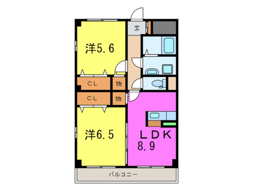 間取図 エイト岡本