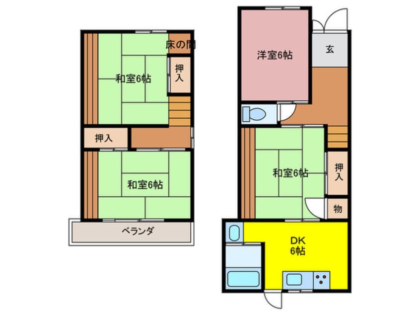 間取図 東助松町2丁目戸建