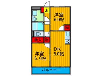 間取図 カサベルデ交野