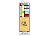 ヒルサイドテラス 1Kの間取り