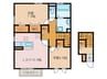 ホープフルコーポ 2LDKの間取り