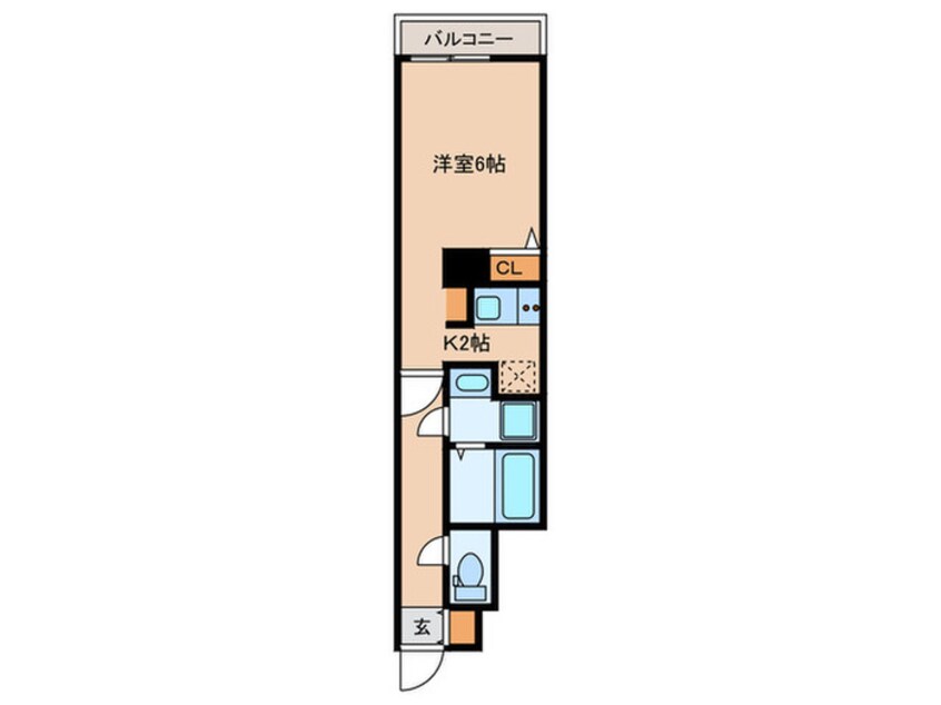 間取図 アドバンス大阪ルオーレDC(102)