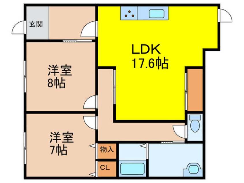 間取図 レジデンスやまびこ