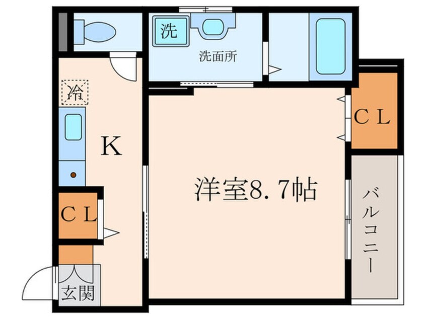 間取図 仮)Mirage武庫川