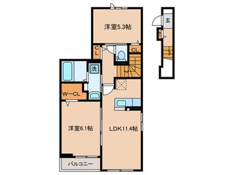 間取図 ケーズコート　鶴原Ⅲ