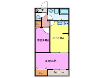 間取図 セジュール堺東