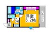 ヴィラナカヤマ 1Kの間取り
