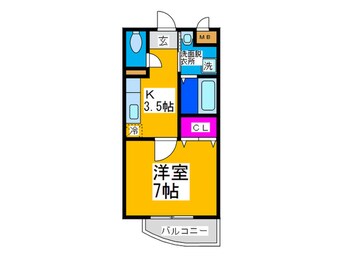 間取図 エスポワ－ルヒル