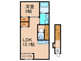 間取図 仮)吹田市清和園町新築アパート