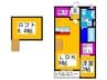 ダイアナレイク 1LDKの間取り