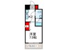 レジデンスナンワ 1Kの間取り