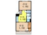 グリ－ンハイム 2DKの間取り
