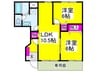 ステッラⅢ 2LDKの間取り